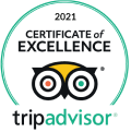 Tripadvisor Certificate of Excellence 2021